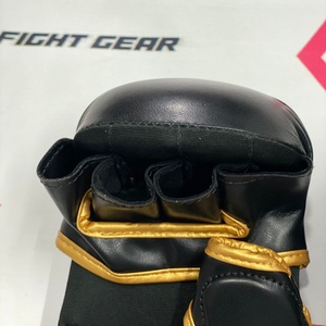 Guantes de Boxeo Personalizados de Medio Dedo para Grappling, Muay Thai, MMA, Negros, OEM ODM, Guantes de Boxeo Deportivos Profesionales para Entrenamiento - Product Image 4