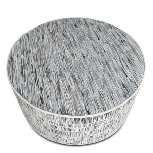 Table basse de luxe minimaliste faite à la main avec hauteur réglable Incrustation d'os de couleur bande de qualité supérieure pour meubles de salon à la maison - Product Image 2