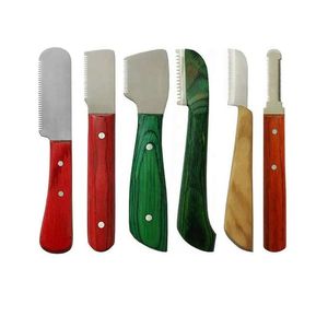 Couteau de toilettage efficace pour animaux de compagnie pour l'amincissement du manteau couteau de toilettage en acier inoxydable pour une coupe précise - Product Image 1