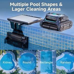 2025 Upgrade S2 Solar Robotic <b>Pool</b> Cleaner Dual Charging-Auto-Return Charging, 3D Adsorption System/App Support/In-Ground <b>Pools</b> - Product Image 2