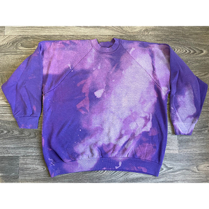 Listo Envío de fábrica al por mayor 100% algodón Vintage pulóver sudadera para hombres de cuello redondo talla grande cuello masculino liso teñido para invierno - Product Image 5