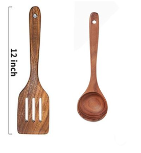 Spatule en bois Cuillère Ustensiles Écologique Réutilisable Non Toxique Vente Chaude Cuisine Ustensiles De Cuisine Ensembles Accessoires De Cuisine En Bois - Product Image 1