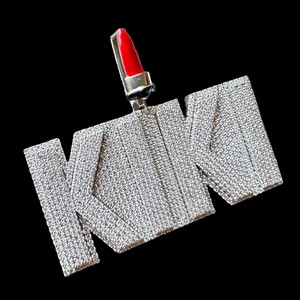 Colgante de Hip Hop de oro blanco KIKI 14K personalizado para hombre, joyería fina con diamante certificado y chapado en oro para fiestas - Product Image 5