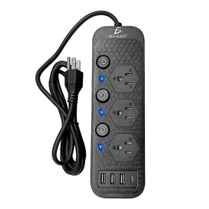 ปลั๊กพ่วงอเนกประสงค์ 3 ช่อง AC 3 ช่อง USB และ 1 ช่อง Type-C สำหรับการชาร์จเร็วและปลอดภัย สายยาว 5 เมตร - Product Image 2