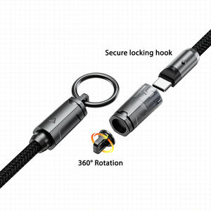 Cordon de chargement multifonctionnel pour téléphone portable, design original, 1,5 m, tressé, durable, anti-chute, câble de données Type C - Product Image 4