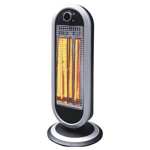 SA9837 Calentador Eléctrico de Carbono Plateado y Negro de 900W, Elegante y Eficiente - Product Image 1