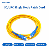 Câble de raccordement en fibre optique Simplex, Cordon de brassage fibre optique monomode et multimode, Connecteur SC LC pour transmission réseau FTTH