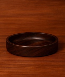 Wholesale Custom Size Handmade <b>Wooden</b> <b>Bowl</b> Round Walnut Wood Natural Fruit Rice Soup Salad <b>Bowl</b> for Parties - Product Image 1