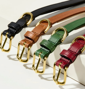 Green Leather Dog <b>Collar</b> High Quality Green Leather Hound Dog <b>Collar</b> for Greyhound and WhippetHandmade - Product Image 2