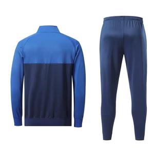 Men's Comfortable Polyester Soccer Training Tracksuit Breathable Activewear Full Zip Customisable Logo Pockets Wholesale Blank - Product Image 3