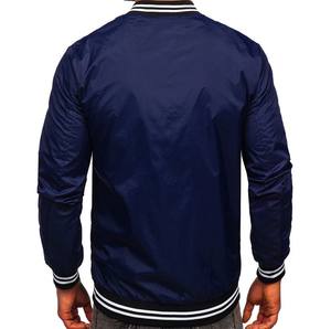 Chaqueta Bomber Varsity de béisbol de invierno de lana estilo fresco personalizado éxito de ventas Pakistán hecha a mano para hombres frente sólido para otoño - Product Image 3