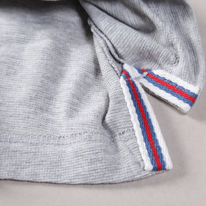 เสื้อโปโลสำหรับผู้ชายเสื้อคอโปโลผ้าคอตตอนลายนูนปักโลโก้ - Product Image 5