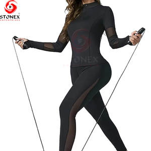 เสื้อแจ็คเก็ตโยคะแขนยาวแบบซิป ระบายอากาศได้ดี สำหรับผู้หญิง คอตั้ง ไร้สายรัด เอวสูง ยืดหยุ่นสูง แห้งเร็ว ดีไซน์ไร้ตะเข็บ - Product Image 5