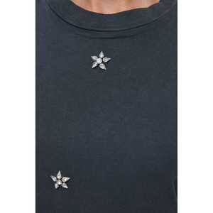 Camiseta Casual con Detalles de Piedras Brillantes para Mujer, Estilo Y2K, Transpirable, 100% Algodón, Top Corto, Tallas XS XXS, Alta Calidad, Holgada - Product Image 4