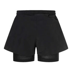 Pantalones cortos de doble capa de poliéster 100% para mujer Cierre de cordón de verano transpirable - Product Image 4