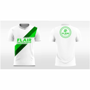 Maillot de football rétro personnalisé de qualité supérieure 100% polyester pour adultes, col en V, léger, confortable, respirant, manches courtes, OEM - Product Image 4