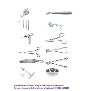 ชุดเครื่องมือศัลยกรรมกระดูกและข้อ สแตนเลสคุณภาพสูง ได้รับการรับรองมาตรฐาน CE ISO ใช้ซ้ำได้สำหรับห้องผ่าตัด - Product Image 5