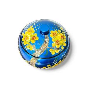 Lacquer <b>Jar</b> Handmade Decorative Storage Container for Home Kitchen Table <b>Bathroom</b> Decor - Product Image 3