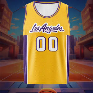 Maillot de basket-ball réversible de haute qualité nouveau Design sublimation maille uniforme ensemble à séchage rapide tenue de basket-ball respirante - Product Image 2