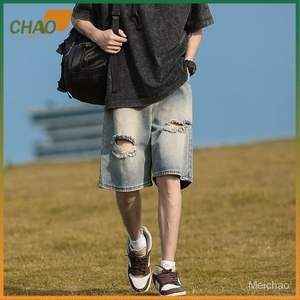 Pantalones cortos de mezclilla para hombre, de apariencia informal a de Festival, se adapta a las tendencias y marcas, las mejores formas de estilizar pantalones cortos de mezclilla para hombre en 2024 - Product Image 5