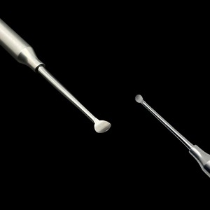 Cucharilla Excavadora Quirúrgica de Acero Inoxidable para Implantes Dentales, Ametrina, Doble Punta, Curetas Óseas para Odontología, Cuidado Bucal - Product Image 1