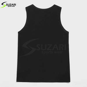 Débardeur de gym avec logo personnalisé pour hommes, meilleur matériel pour les entraînements d'été, la course à pied, vêtements de fitness décontractés et unis - Product Image 2