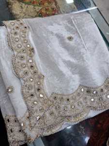 Châle chaud en velours d'hiver, teignable, pour mariages et festivals indiens et pakistanais, tissu en laine, vente en gros OEM 2025, fabriqué en Inde - Product Image 3