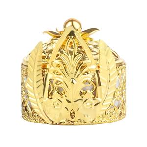 Quemador de incienso de cerámica de Metal dorado árabe de Oriente Medio creativo con cubierta para Decoración de mesa del hogar - Product Image 1