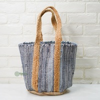Sac fourre-tout bohème en jute uni avec perles, sac à bandoulière écologique pour femme, taille personnalisée, pour la plage et l'usage quotidien estival