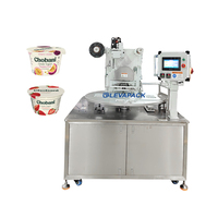 Machine de scellage automatique pour rouleaux de film en aluminium et boîtes en plastique, pour la conservation des aliments frais