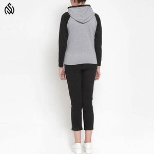 Survêtements à capuche à double panneau pour femmes-Vêtements de fitness d'hiver décontractés-Pullover Hoodies & Joggers Pants Set Ladies - Product Image 3