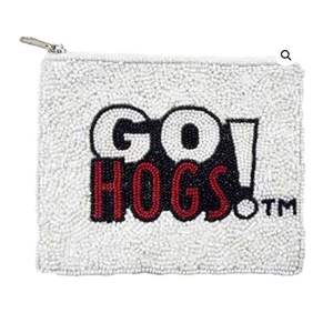 High Quality Cowboy Beaded <b>Pouch</b> White Black Maroon <b>Mini</b> Western Coin Purse Zipper Closure Handcrafted Fashion Accessory Made - Product Image 1