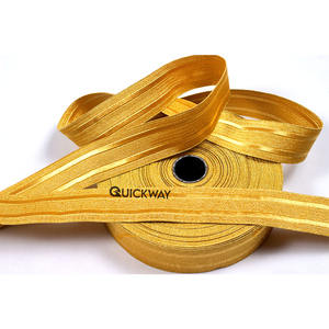 Trenza de alambre metálico dorado de alta calidad OEM, trenza de encaje ceremonial de alambre de 32 35 42 45mm, trenza de encaje dorado - Product Image 5