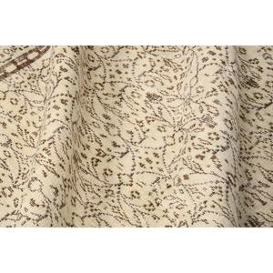 Alfombra Turca Vintage de 5.1x8.6 pies, Alfombra Marroquí Blanca - Product Image 5