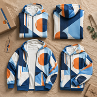 Sweat-shirts à capuche entièrement zippés personnalisés avec logo pour les équipes et les événements