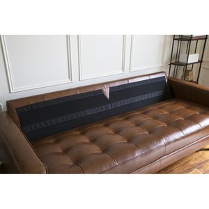 Sofa Bench 200x90cm with Premium Faux Leather Upholstery for Living Rooms-Two Seat <b>Square</b> Design - Product Image 5