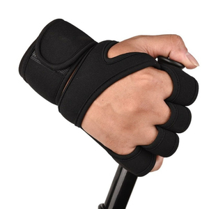 Guantes de entrenamiento de levantamiento de pesas mujeres hombres Fitness deportes culturismo gimnasia empuñaduras gimnasio mano Palma Protector guantes - Product Image 4