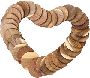 แผ่นรองแก้วไม้วอลนัทและไม้ไผ่ชุดที่วางเครื่องดื่มแผ่นรองแก้วทำจากไม้ธรรมชาติสลักลายในราคาประหยัด - Product Image 2