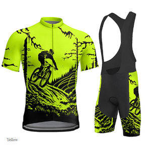 Best Quality Custom Cycling Jersey Set for <b>Men</b> Breathable Casual Short Sleeve Bike Wear for Autumn Season - Product Image 4