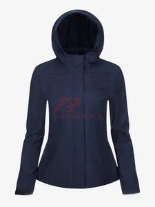 Veste d'équitation pour femmes de haute qualité en gros tissu technique imperméable respirant coupe ajustée entraînement équestre élégant - Product Image 4