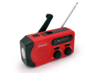 Tragbares Solar-Notfallradio mit Eingebauter Taschenlampe Wiederaufladbarer Akku Dynamo & AC/DC-Stromversorgung für Notfälle und Outdoor-Aktivitäten
