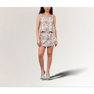 Most Selling Floral <b>Mini</b> Dress Square Collar Natural Waist Breathable Knee-Length Casual Dress for Club Day Wear - Product Image 6