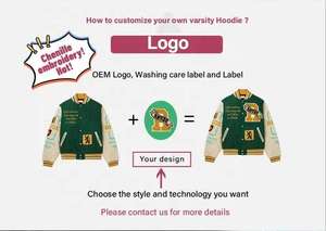 Venta al por mayor fiesta chaqueta de bombardero Streetwear personalizado bordado Varsity chaqueta Chenille parches elegantes chaquetas de invierno de los hombres - Product Image 6