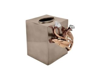 Caja de pañuelos martillada de calidad Superior, juego de baño antiguo, equipo decorativo, cubierta de cobre, caja dispensadora de pañuelos de Metal de estaño - Product Image 5