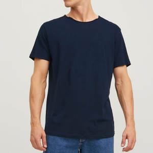 Camiseta de Verano de Manga Corta, Cuello Redondo, Algodón Peinado, Corte Ajustado - Product Image 6