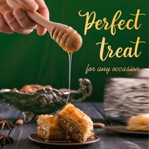 Better Taste Sweets Al Sultan Sweets Mixed Baklawa Honey (800 GM) A granel Kunafa Halva Cookies Snack - Product Image 2