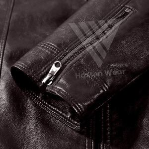 Nouvelle veste en cuir de mouton de haute qualité pour hommes, imperméable et coupe-vent, pour l'hiver, vêtements d'extérieur lourds et résistants - Product Image 4