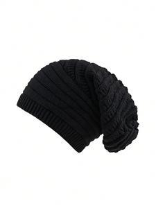 Gorros con logotipo personalizado All Over Print Designer Unisex Graphic Jacquard Mohair Knit Winter Jacquard Beanie Hats - Product Image 4