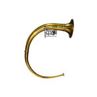 Professional Blowing War Horn Cornu Horn Tenor F Key with F Tone Gold Lacquer and Brass Material