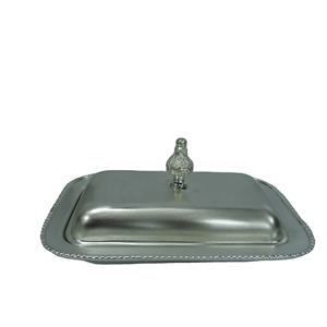 Plat de service alimentaire en acier inoxydable de forme rectangulaire à haute vente pour mariage et hôtel vaisselle S plat au prix de gros - Product Image 1